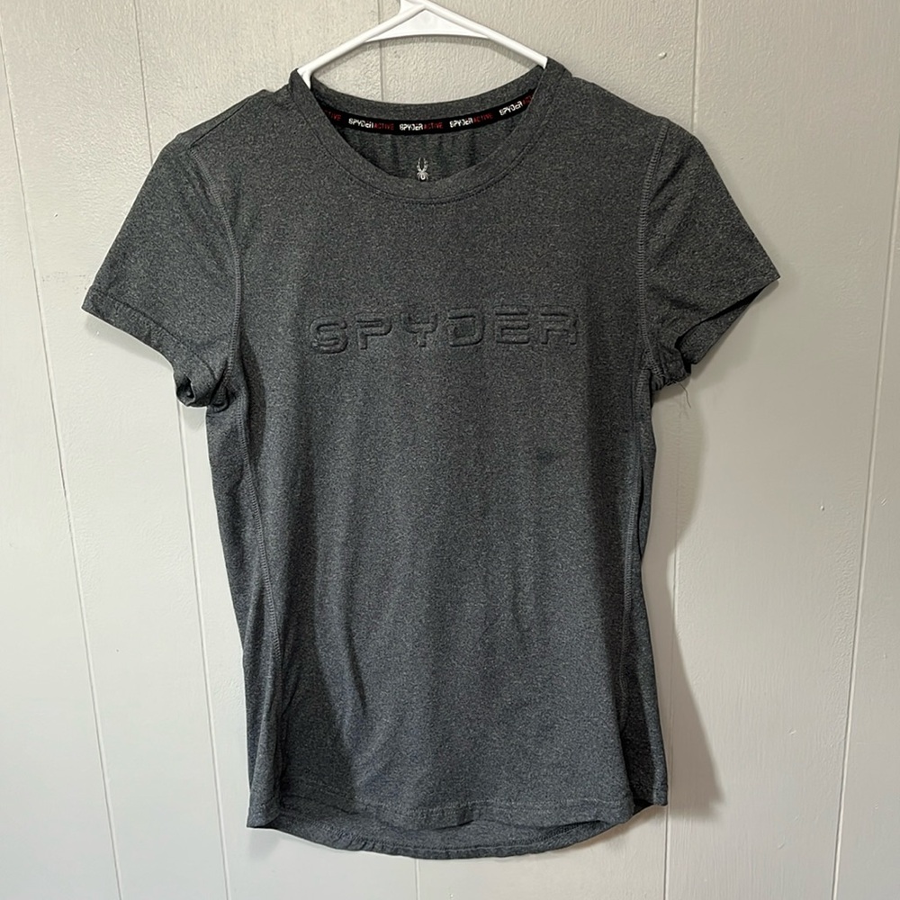 Spyder Gray Fitted Short Sleeve T-Shirt